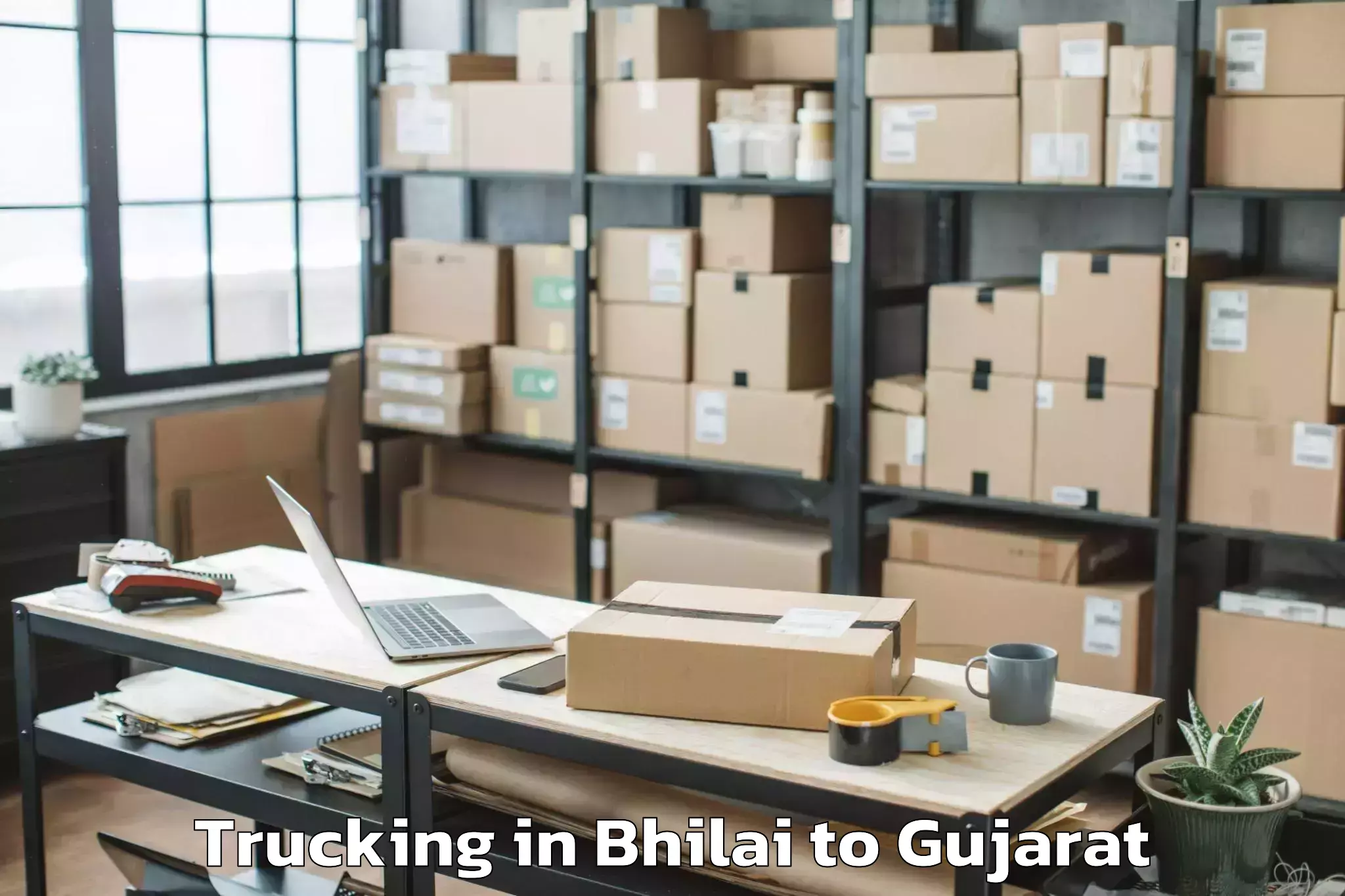 Easy Bhilai to Uchchhal Trucking Booking